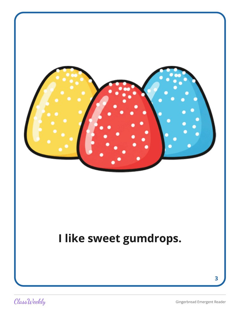 Gingerbread Emergent Reader - Page 4