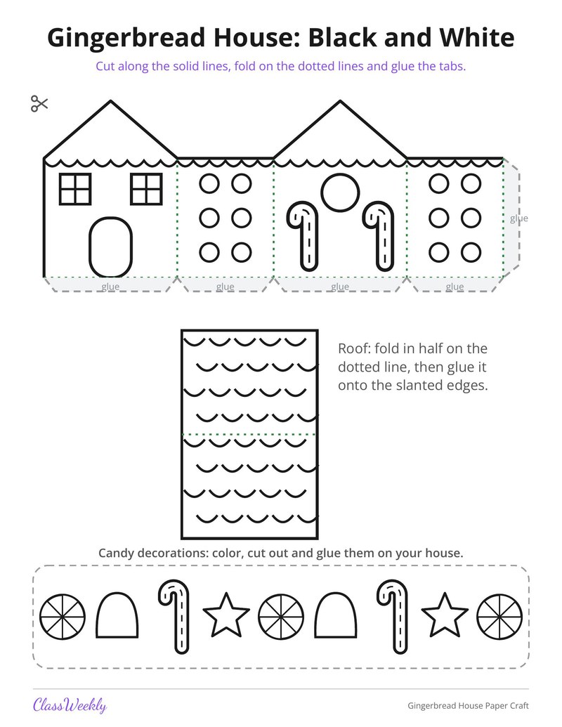 Gingerbread House Paper Craft - Page 4