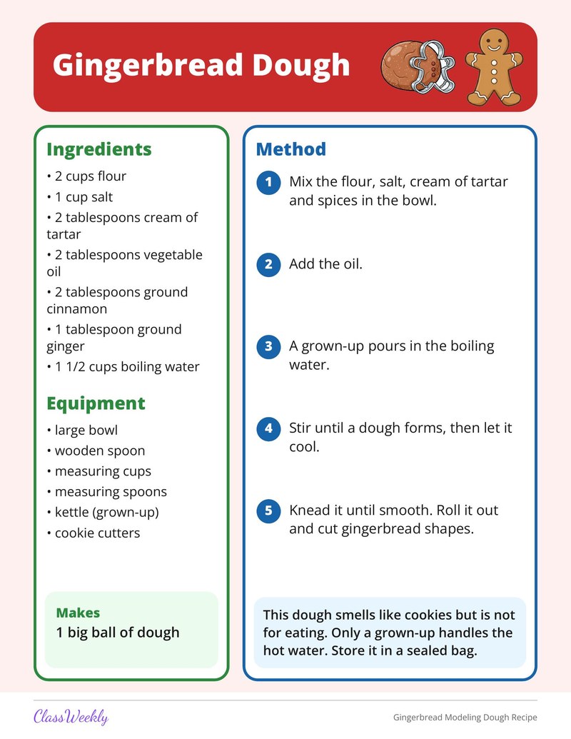 Gingerbread Modeling Dough Recipe