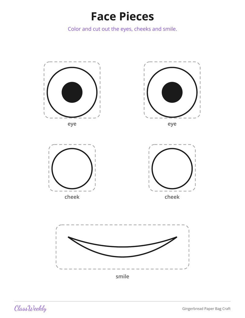 Gingerbread Paper Bag Craft - Page 4