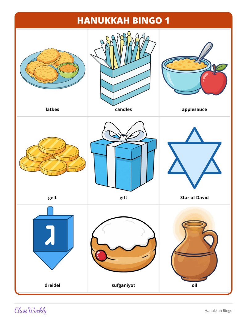 Hanukkah Bingo - Page 2
