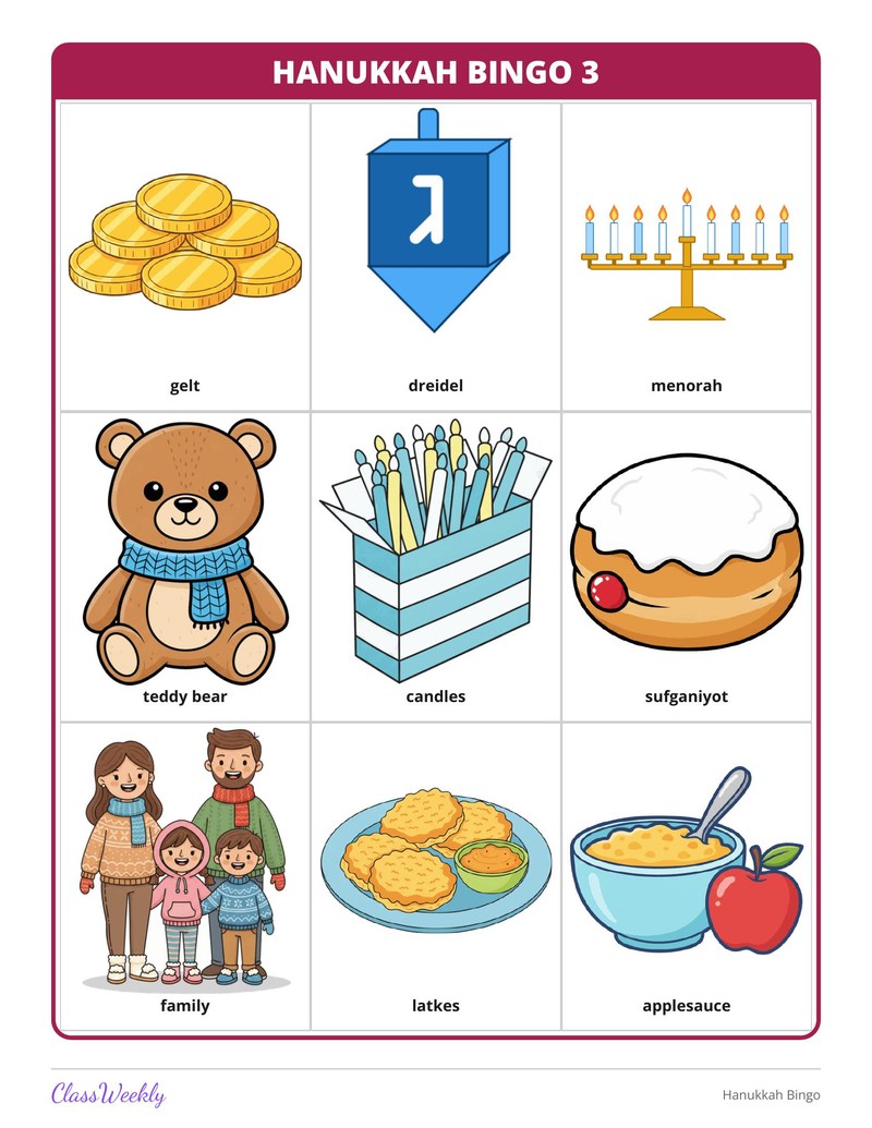 Hanukkah Bingo - Page 4