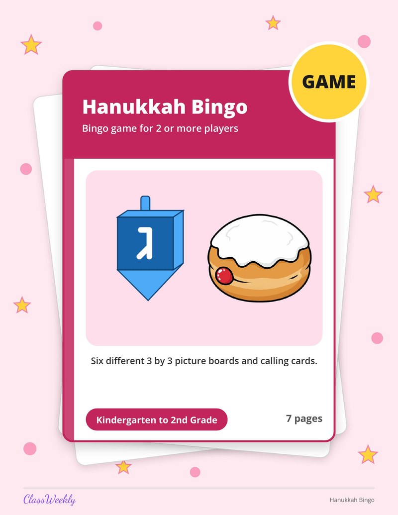 Hanukkah Bingo - Page 1
