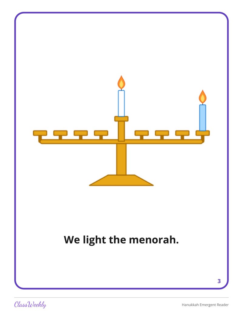 Hanukkah Emergent Reader - Page 4