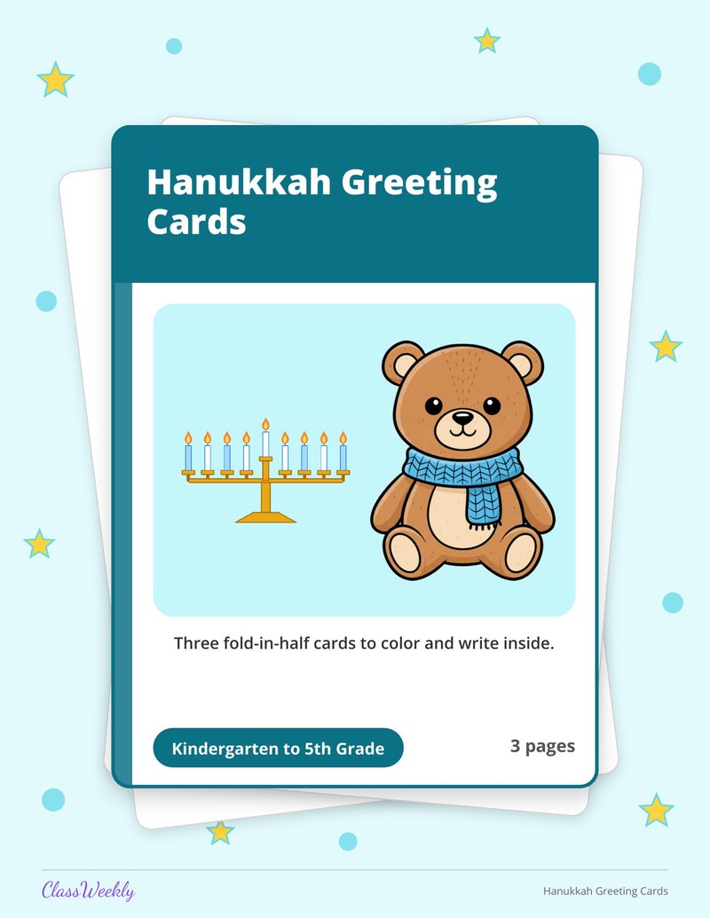Hanukkah Greeting Cards - Page 1