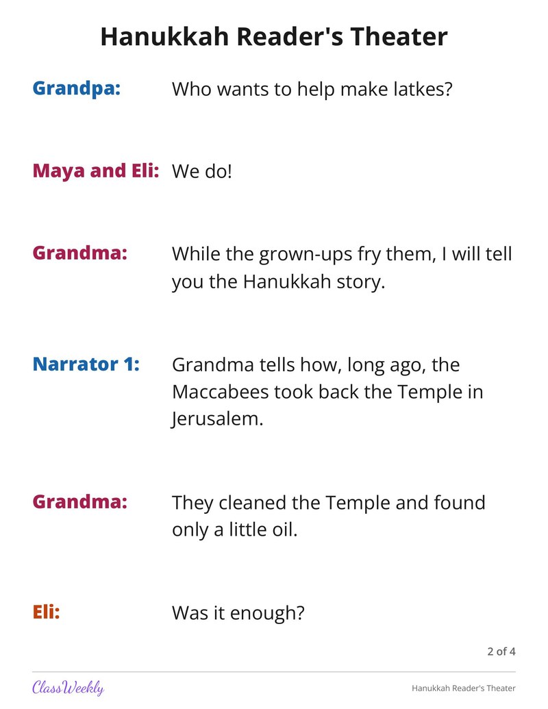 Hanukkah Reader's Theater - Page 4