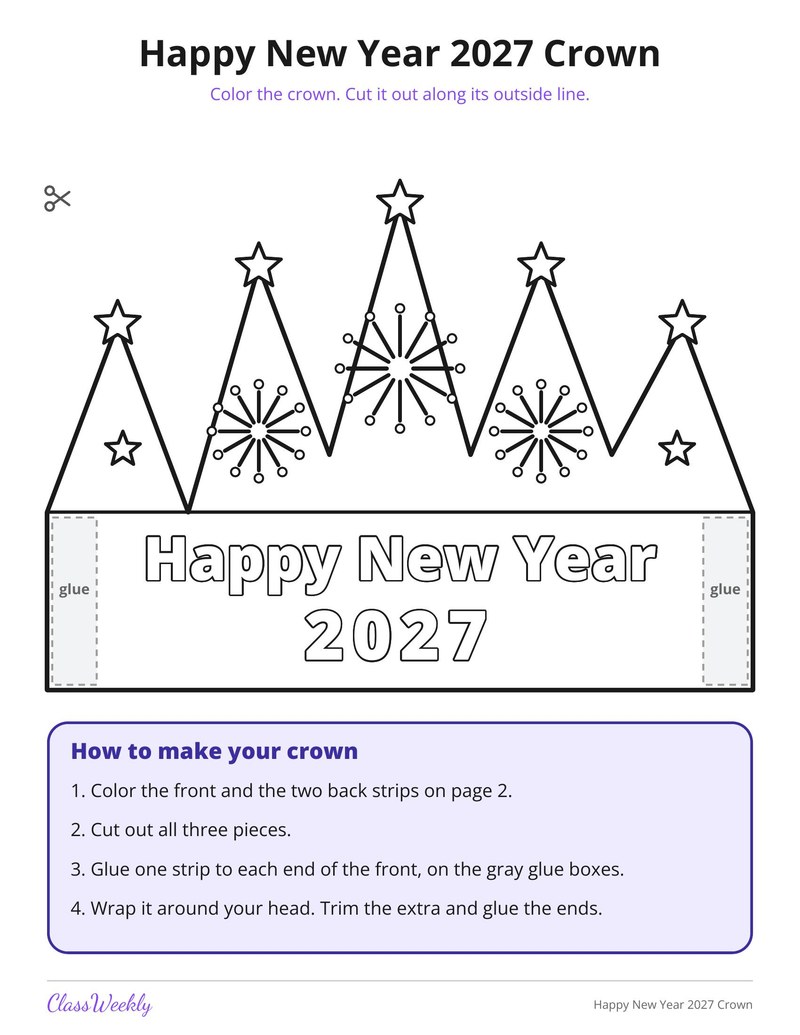 Happy New Year 2027 Crown - Page 1