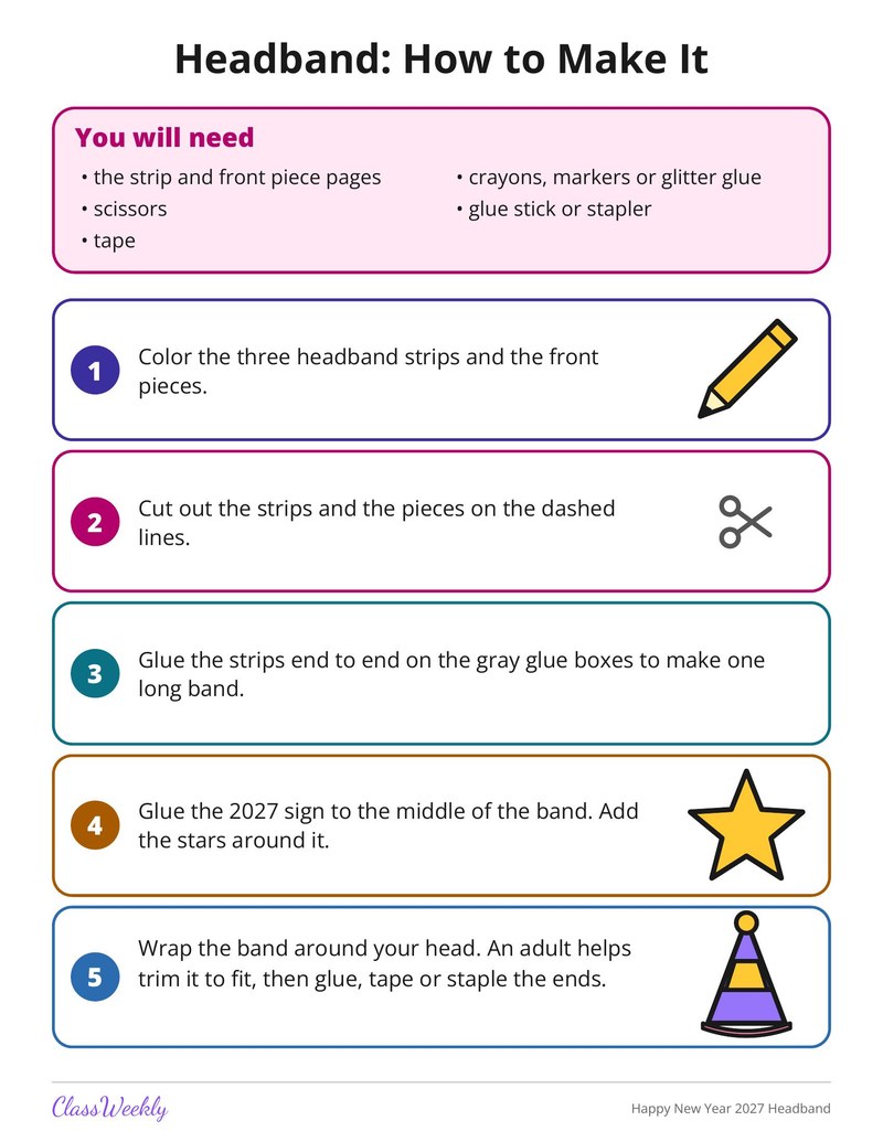 Happy New Year 2027 Headband - Page 2