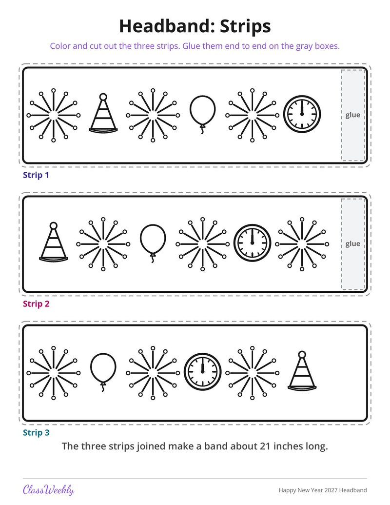 Happy New Year 2027 Headband - Page 3