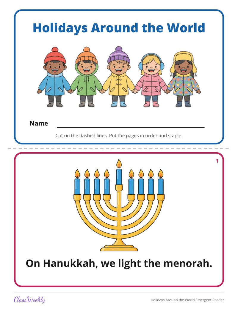 Holidays Around the World Emergent Reader - Page 2