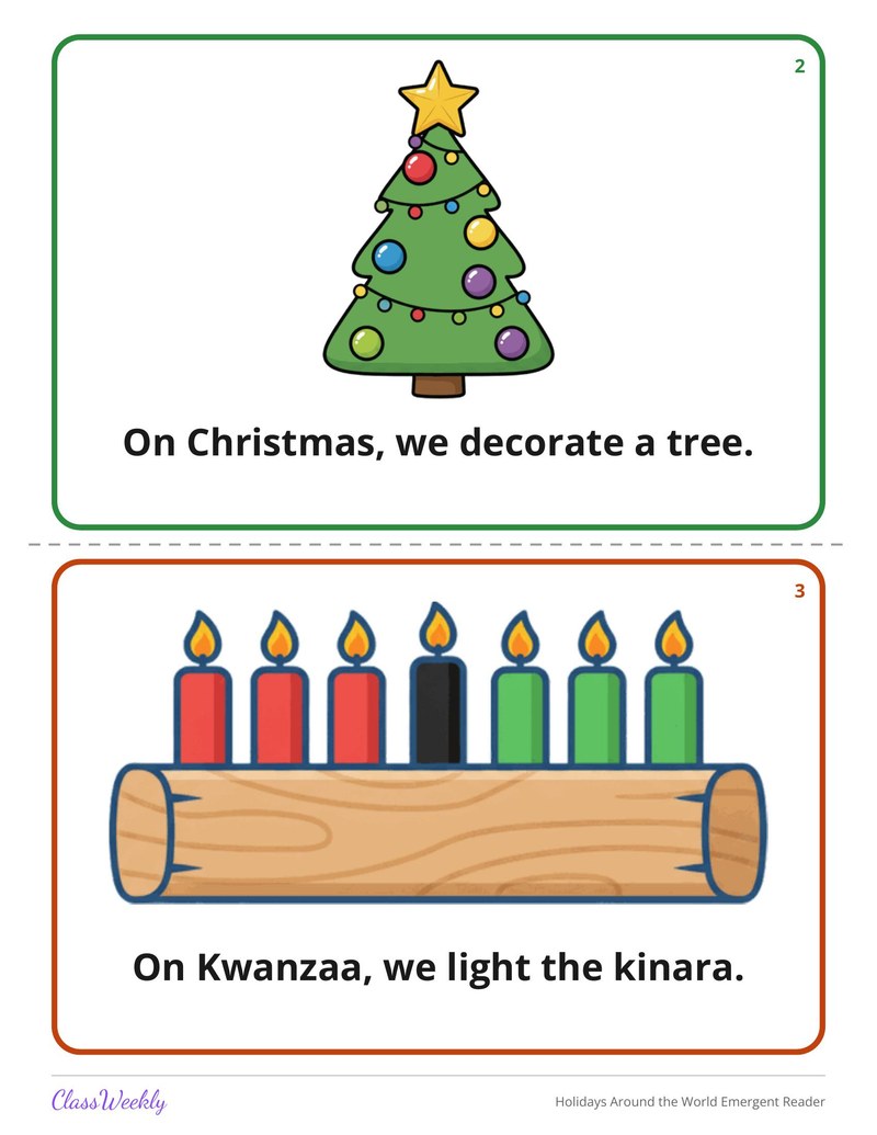 Holidays Around the World Emergent Reader - Page 3