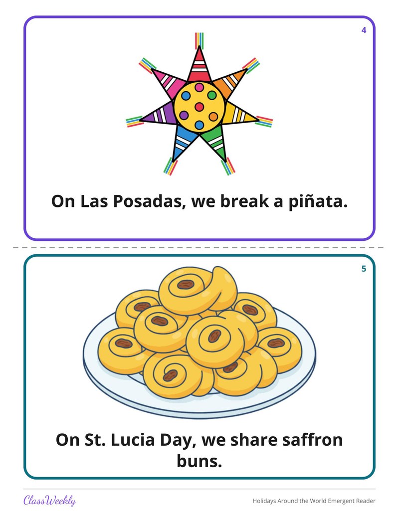 Holidays Around the World Emergent Reader - Page 4