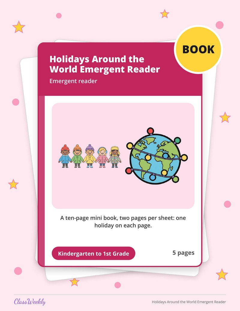 Holidays Around the World Emergent Reader - Page 1