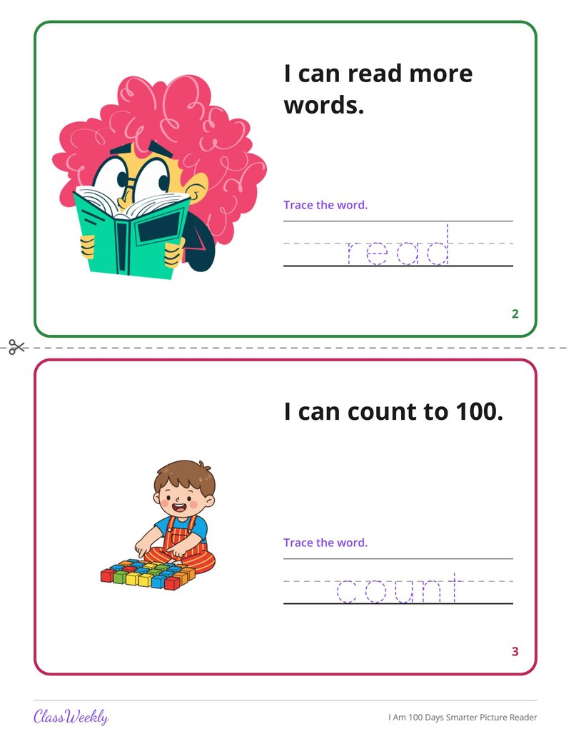 I Am 100 Days Smarter Picture Reader - Page 3