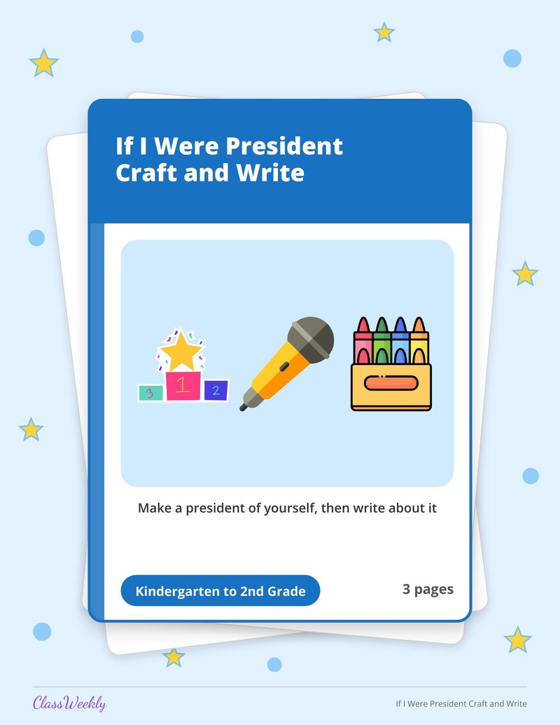 If I Were President Craft and Write - Page 1