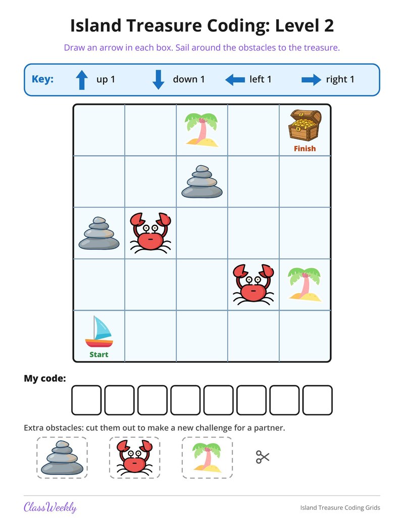 Island Treasure Coding Grids - Page 3