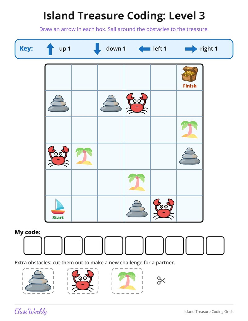Island Treasure Coding Grids - Page 4