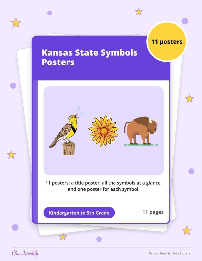Kansas State Symbols Posters - Page 1