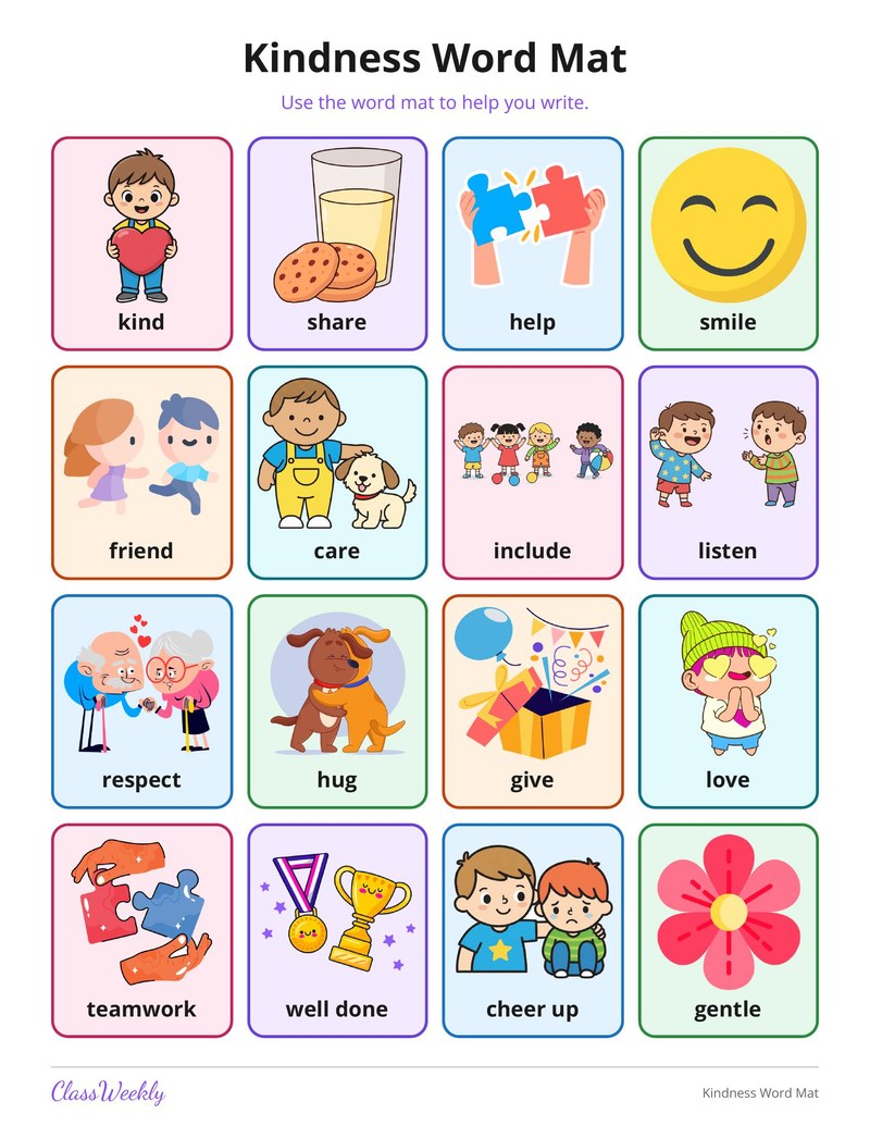 Kindness Word Mat
