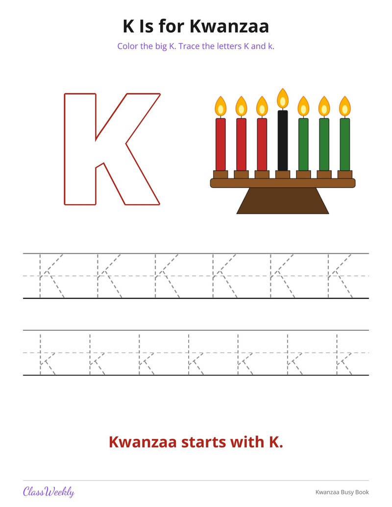 Kwanzaa Busy Book - Page 3