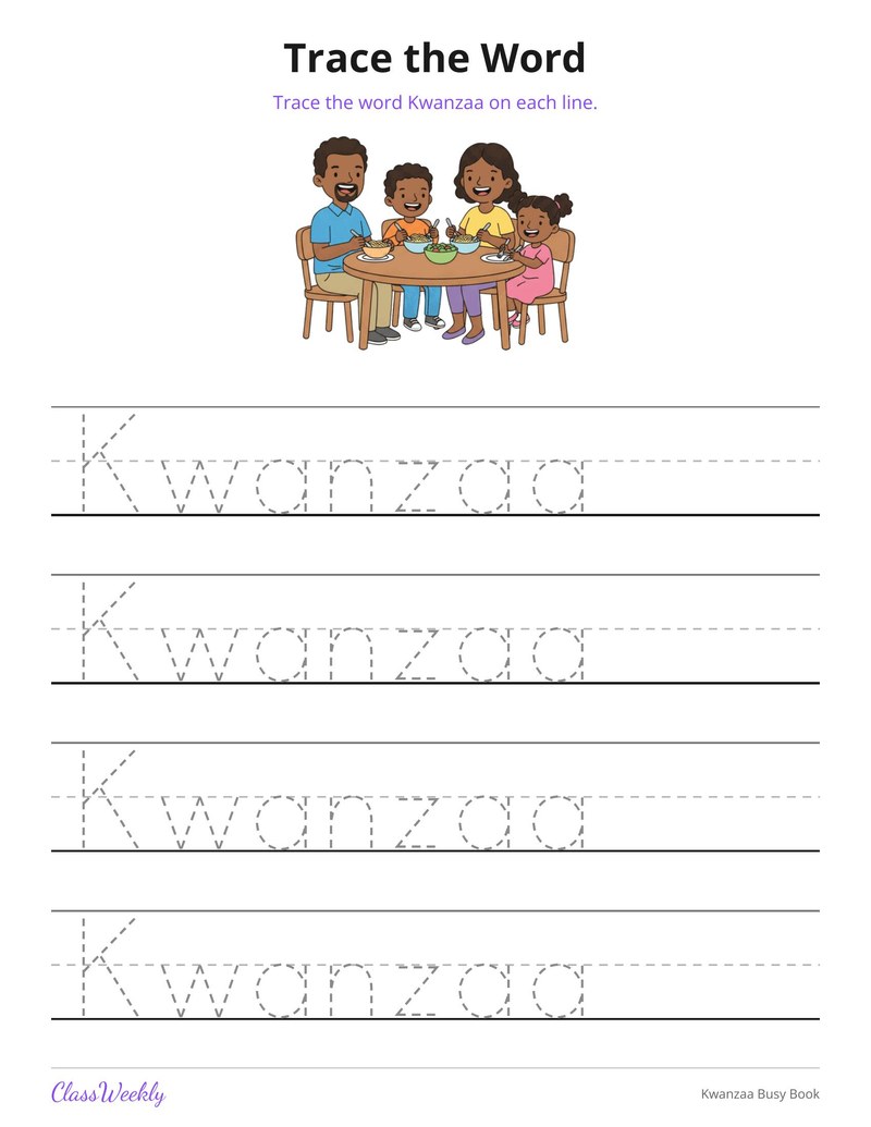 Kwanzaa Busy Book - Page 4