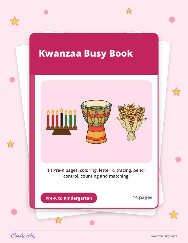 Kwanzaa Busy Book - Page 1