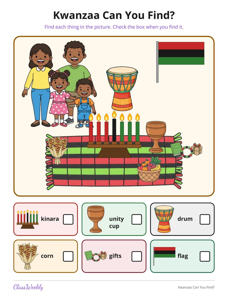 Kwanzaa Can You Find?