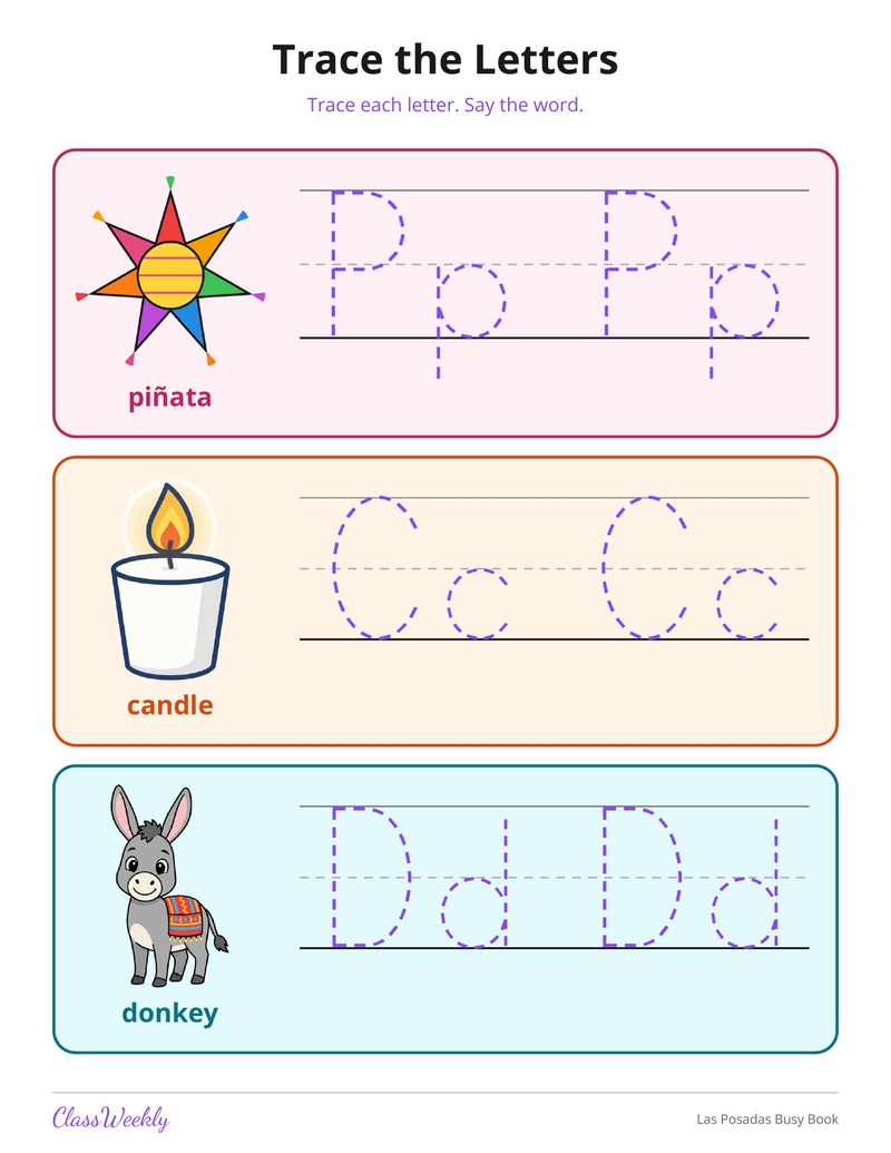 Las Posadas Busy Book - Page 3
