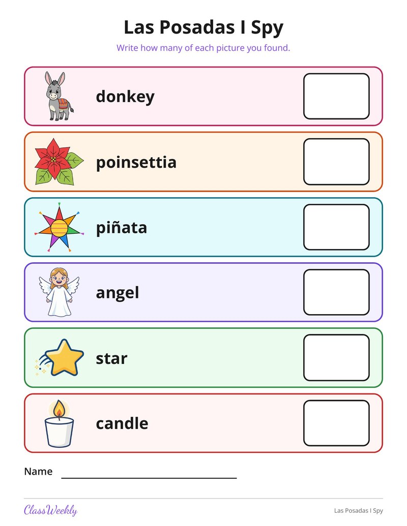 Las Posadas I Spy - Page 2