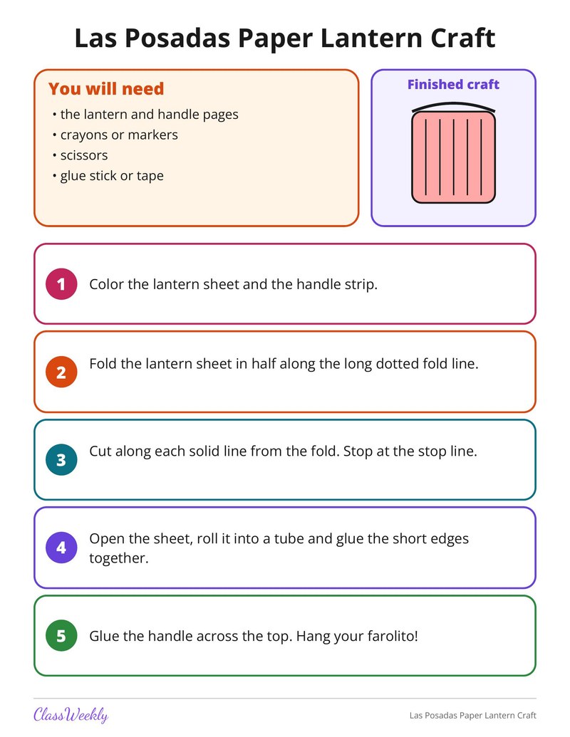 Las Posadas Paper Lantern Craft - Page 2