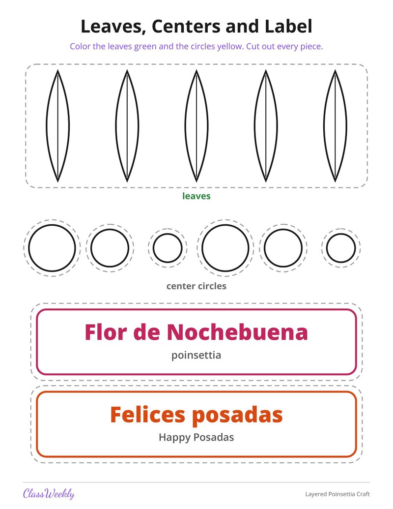 Layered Poinsettia Craft - Page 4
