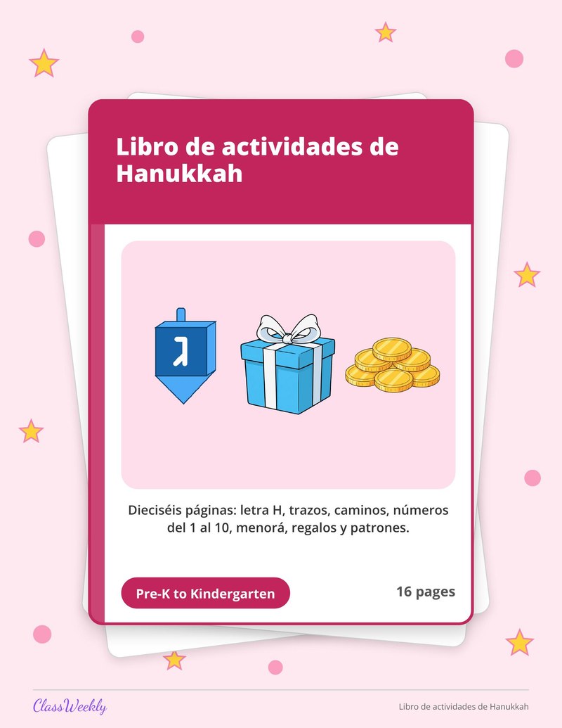 Libro de actividades de Hanukkah - Page 1
