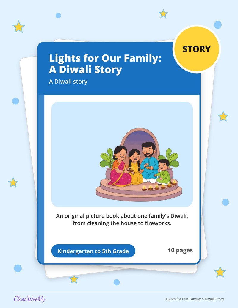 Lights for Our Family: A Diwali Story - Page 1