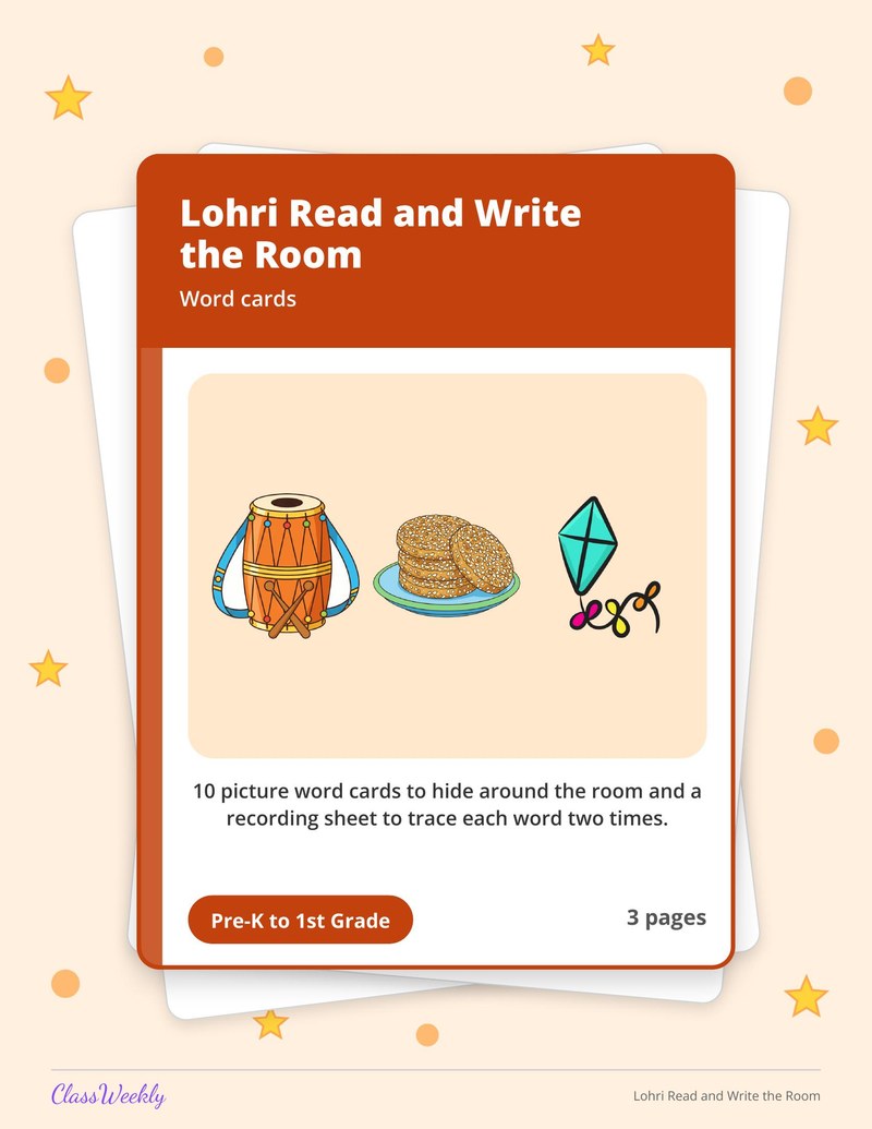 Lohri Read and Write the Room - Page 1