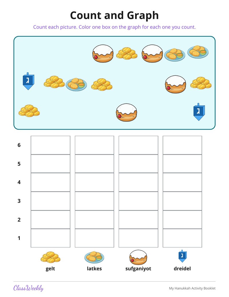 My Hanukkah Activity Booklet - Page 3