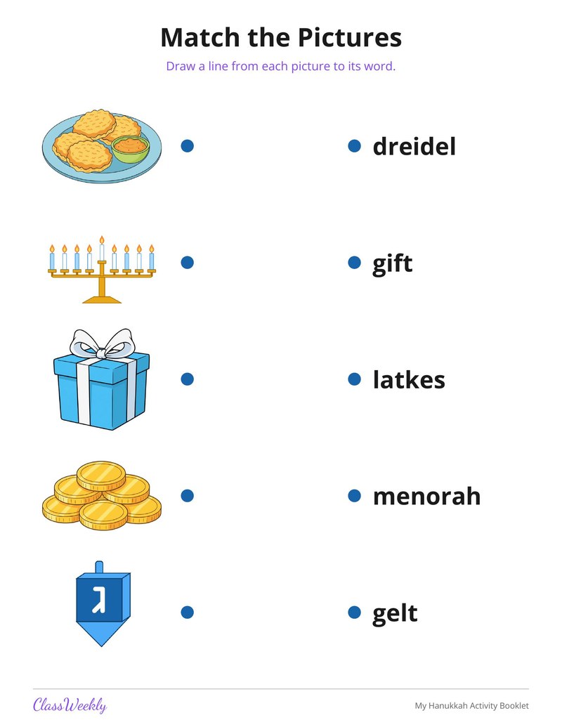 My Hanukkah Activity Booklet - Page 4