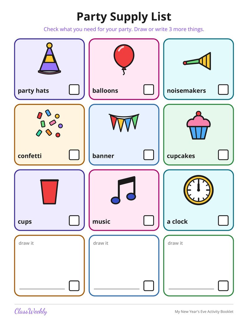 My New Year's Eve Activity Booklet - Page 4