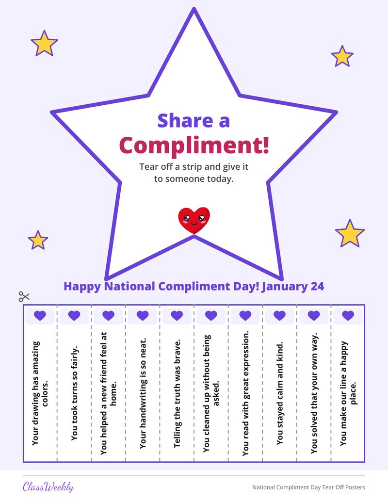National Compliment Day Tear Off Posters - Page 2