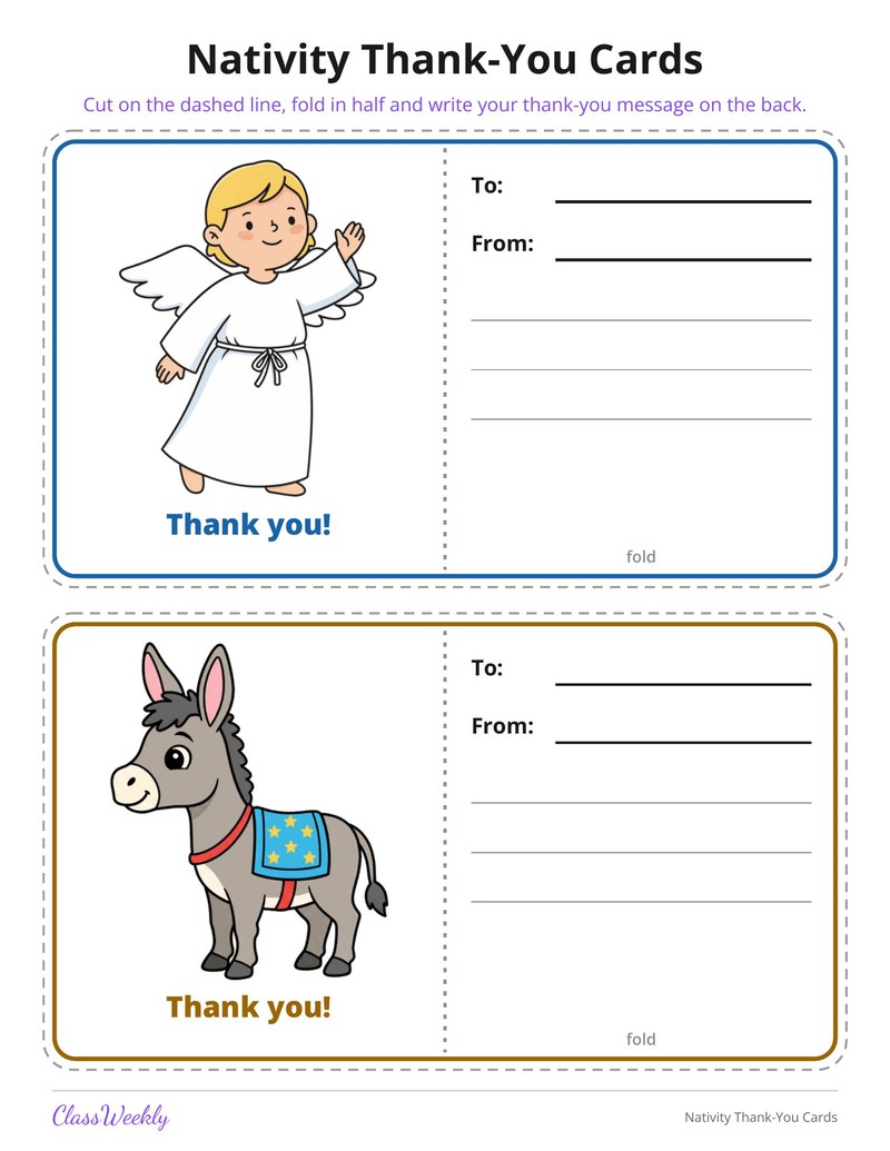 Nativity Thank-You Cards - Page 3
