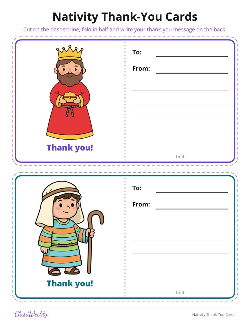 Nativity Thank-You Cards - Page 4
