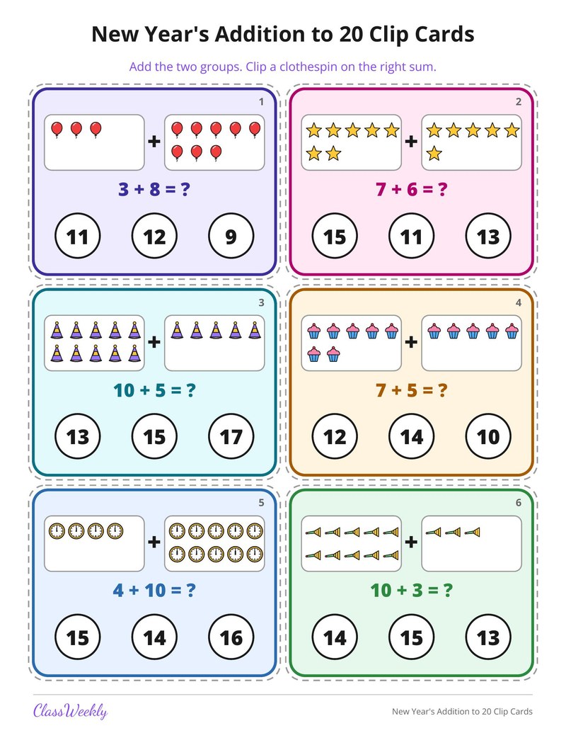 New Year's Addition to 20 Clip Cards - Page 2