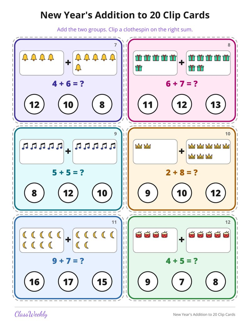 New Year's Addition to 20 Clip Cards - Page 3