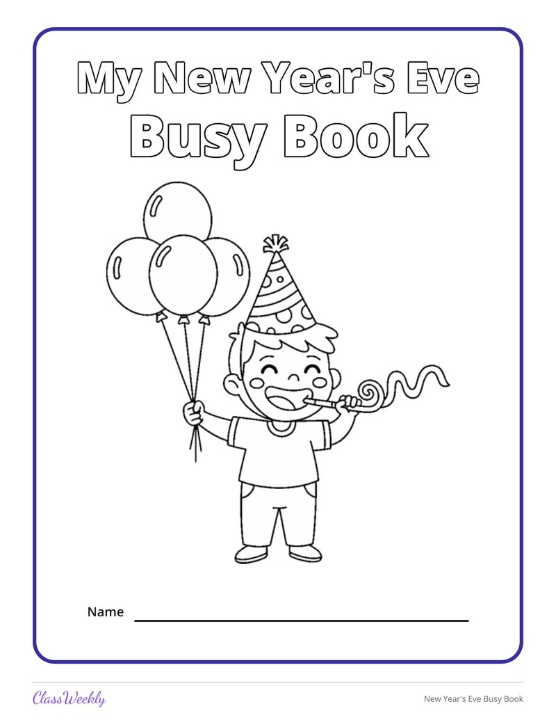 New Year's Eve Busy Book - Page 2