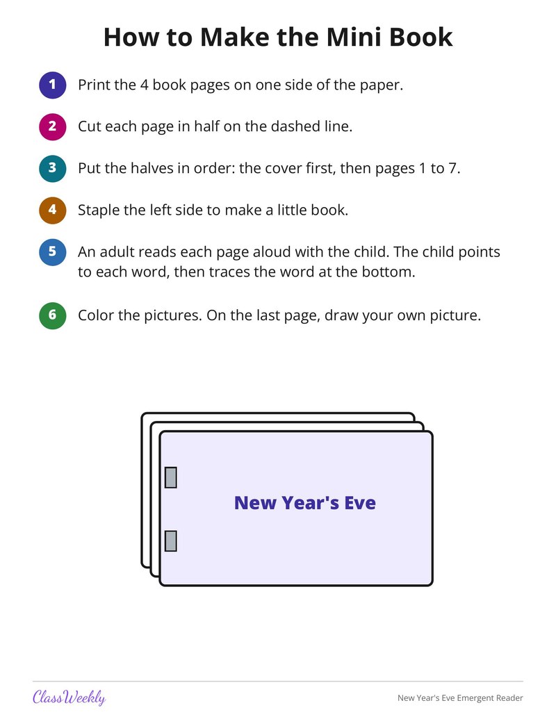 New Year's Eve Emergent Reader - Page 2