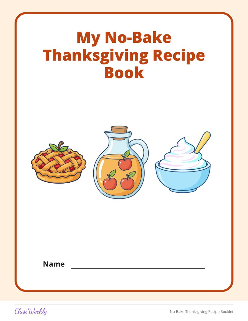 No-Bake Thanksgiving Recipe Booklet