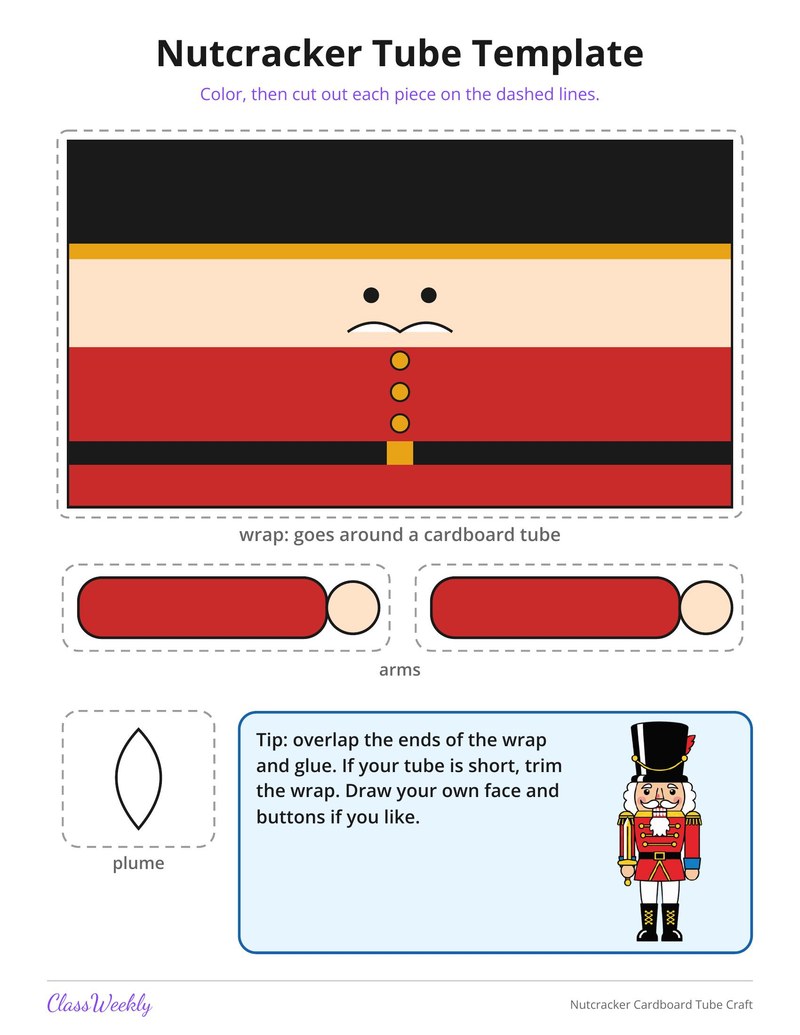 Nutcracker Cardboard Tube Craft - Page 2