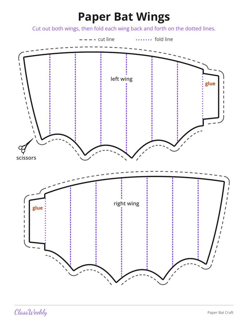 Halloween Paper Bat Craft - Page 2