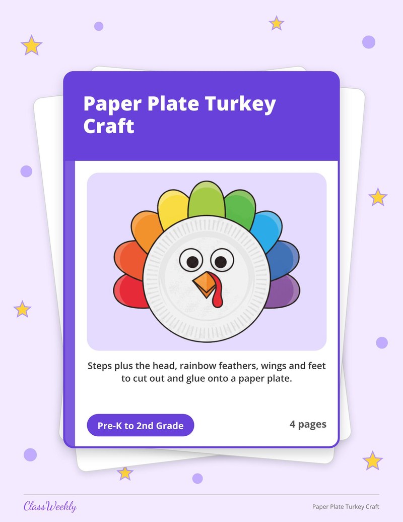 Paper Plate Turkey Craft - Page 1