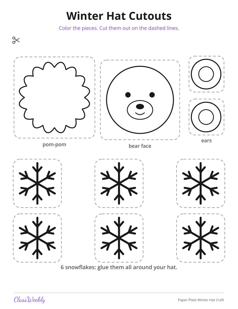 Paper Plate Winter Hat Craft - Page 2