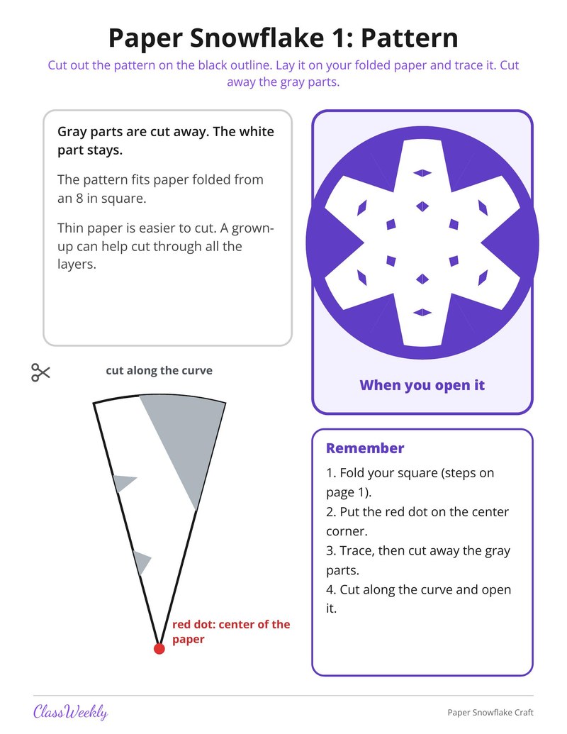 Paper Snowflake Craft - Page 3